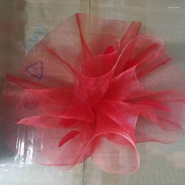 Headpieces Pink/Lalic/Black Crinoline Fascinator Wide Brimmed Vintage For Woman Customized Style Multiple Color