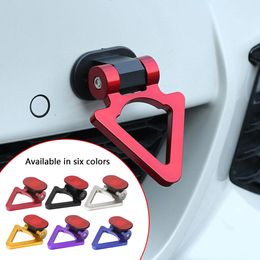 Car Decorative Tow Hook Triangular Racing Style Towing Hook Sticker Exterior Decoration Modified Parts Car Racing Tow Towing