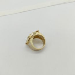 2023 Luxury quality charm punk band ring with diamond hollow design in 18k gold plated have box stamp PS7742A