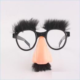 Other Festive Party Supplies Halloween Big Nose Funny Glasses Hair Eyebrow Props Moustache Cosply Trick Drop Delivery Home Garden Dh4Lg