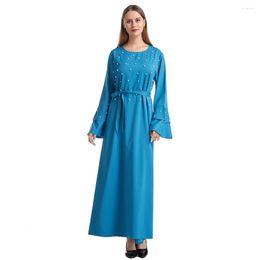 Ethnic Clothing Kaftan Dubai Abaya Kimono Cardigan Muslim Turban Dress Turkey Saudi Arabia African Women's Maxi Without Headscarf TH937