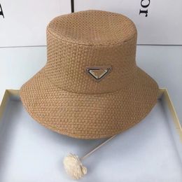 High-quality straw braided sun hat Fisherman's hat outdoor beach hat women's fashion big-eave hat P3 Colour optional