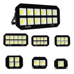 Outdoor LED FloodLight Fixture 800W 600W 500W 400W 300W IP66 Waterproof Exterieur COB Flood lights 90 Degree Beam Angle Spotlight