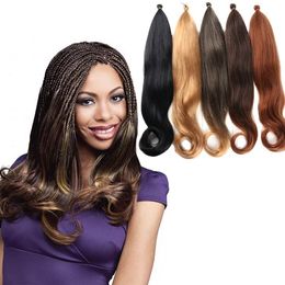 Yaki Pony Braiding Hair Ombre Synthetic Fake Hair Extensions Yaky Straight Pony Styles Braid Hair Coloured Crochet Braids