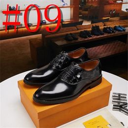 L1 / 31Model Designer Uomo Scarpe brogue Big Size 45 Classic Mens Oxford formale Scarpe eleganti in pelle di lusso Business Wedding Adult Lace Up Footwear