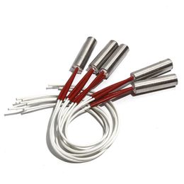 5pcs 304SS Cartridge Heater 10mm x 38-48mm Electric Heat Parts AC110V-380V 110W-150W for Oven Wire length 30cm