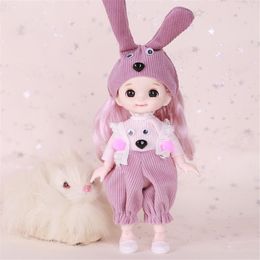 Doll Bodies Parts 112 16cm Princess BJD with Clothes and Shoes Movable 13 Joints Fashion Model Girl Gift Child Toys 230329