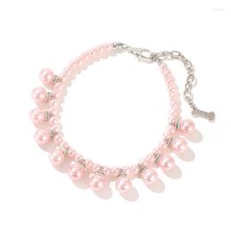 Dog Collars 1pcs Fashion Pearl Collar For Princess Cat Small Medium Dogs Chihuahua Jewelry Necklace Pet Products S M L