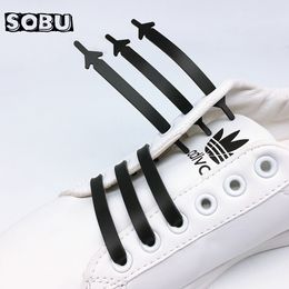 Shoe Parts Accessories 12pcslot Silicone laces No tie Elastic Laces Special strings for KidAdult Lacing Rubber Sneakers Lace 230330