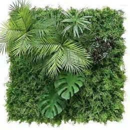 Decorative Flowers Artificial Plant Lawn Grass Wall DIY Background Simulation Fake Flower Indoor And Outdoor Wedding Scene Decoration