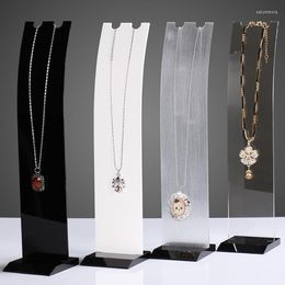 Jewellery Pouches Display Rack Shelf Acrylic Car Decoration Showing Stand For Necklace Chain Hanger