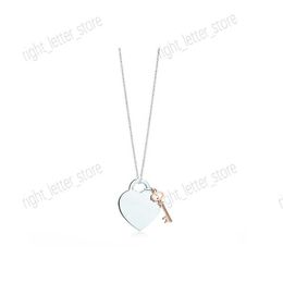 Peach Necklace Luxury Classic Designer Women's New Heart 925 Pendant Three-color Luxury Jewelry Valentine's Day Gift Wholesale With Box G230330