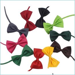 Dog Apparel Grooming Accessories Dogs Bow Tie Adjustable Puppy Cat Pets Products Necktie Drop Delivery Home Garden Pet Supplies Dh4Ou