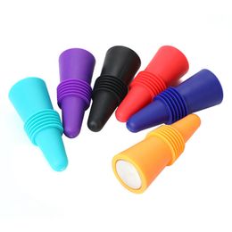 Silicone Wine Bottle Stopper For Whiskey Leak Proof Red wine Beer Champagne Bottle Cap Closer Wine Cork Lid Bar Accessories