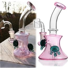 Dab rig Thick Glass Water Bongs Hookahs Smoking Glass Pipes Beaker Bong Oil Rigs with 14mm Banger