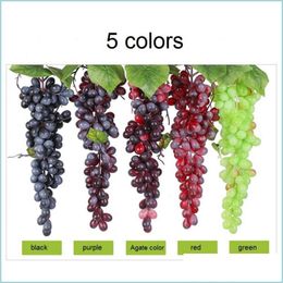 Other Festive Party Supplies Favors Artificial Fruit Grapes Lifelike Simation Plastic Decorative For Kitchen Pub Home Cabinet Orna Dhmeh