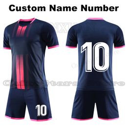 Men's Tracksuits Boys' football uniforms youth football sets men's football shirts children's football T-shirts and shorts free custom name numbers 230330