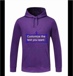 Mens Hoodies Sweatshirts Custom DIY Image Print Clothing Customised Sport Casual Sweatshirt Hoodie Pullover