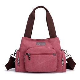 Duffel Bags Ladies Messenger Outdoor Travel Bag Women's Multi Compartment Canvas Handle Shoulder Crossbody Tote Duffle Handbag