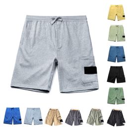 Shorts masculinos de design de verão, calças de moletom esportivas ao ar livre de algodão de cor sólida, shorts de ginástica femininos, estilo de rua hip hop europeu e americano