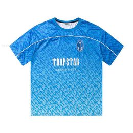 Mens Tshirts Trapstar London Tshirt Manga curta Camise de futebol masculino Mulheres Tamanho da UE Haikyuu Parkas Stranger Things Tidal Flow Design