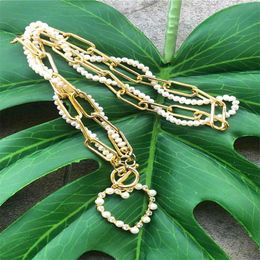 Chains Pcs Handmade Natural Fresh Water Tiny Pearls Necklace Chain Fashion Jewellery