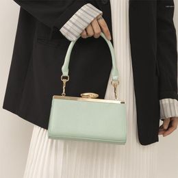 Evening Bags Bolsa Feminina Leather Hand Bag Luxury Design Women Handbag 2023 Wide Shoulder Strap Messenger Clip Crossbody