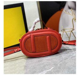 Waist Bags High Quality Oval Camera Bag Handbags Crossbody Bag Cowhide Suede Leather Double Messenger Bags Multi Pochette hg524