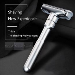 Electric Shavers Double Edge Razor Wet Shaving for Men Women Classic Stainless Travel Metal Steel Handle Safety Edged Shaver Face 230330
