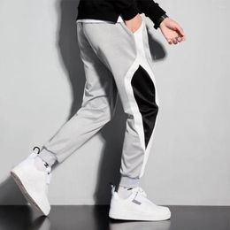 Men's Pants Men Sweatpants Splicing Sports Streetwear Stripes Trousers Unisex Active Workout Breathable