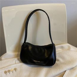 Evening Bags Vintage PU Leather Shoulder Bag Women Causal Luxury Handbags And Purse Female Designer Hobos Small Brand Underarm