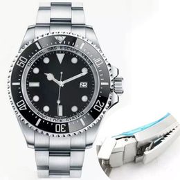 Men/Women Watches Rolx mm Deep Ceramic Bezel Sea-dweller Sapphire Cystal Stainless Steel Lock Solid Clasp Automatic Mechanical Luxury Master Wristwatch R06