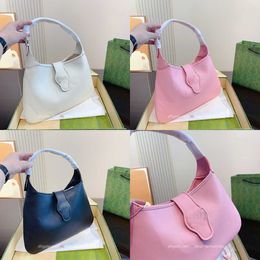 Women's bag underarm bag shoulder backpack Hobo high quality pink bamboo handbag versatile crescent