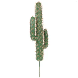 Decorative Flowers Artificial Unpotted Faux Succulent Decor Fake Succulents Bonsai Figurine Statue Garden Potted Sculpture Stake Cacti Party