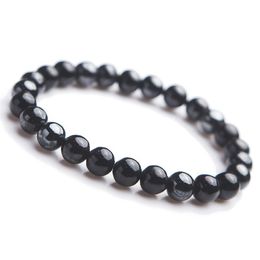 Strand Beaded Strands 8mm Genuine Stone Jewelry Bracelet Natural Purple Sugilite Crystal Gem Round Bead Stretch Charm Bracelets For Women