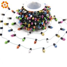 Other Event Party Supplies 3 5Meters Christmas Garland DIY Small Bulbs String Ornaments No Electricity Colorful Home Decorations Xmas Tree 230330