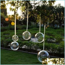 Christmas Decorations Transparent Clear Fillable Candy Snack Ball Box Xmas Ornament Tree Favor Gift 5Cm/6Cm/7Cm/8Cm Drop Delivery Ho Dhhnt