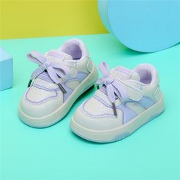 First Walkers Spring Baby Shoes Leather Toddler Casual Shoes Soft Sole Little Boys Outdoor Tennis Fashion Girls' Shoe 230330