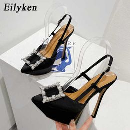 Dress Shoes 2023 New Sexy CRYSTAL Platform Wedding Pointed Toe Women Pumps Very Extreme Femme Heeled Slip On Stripper Club Shoes 221130