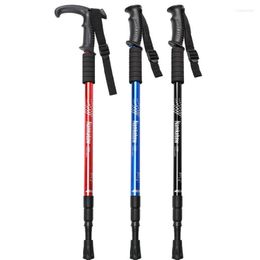 Trekking Poles Adult Outdoor Tourism Mountaineering Assistant For The Elderly Retractable Aluminum Alloy Portable Anti-slip Walking Stick