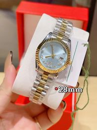 With Box luxury Seller Women Watch Lady Size 28mm Date Girl Sapphire Glass Wristwatch 2813 Movement Automatic Mechanical Movement watches