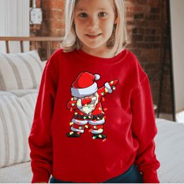 Jackets Santa Claus Children s Sweatshirts Christmas Brand Clothing Baby Boys Girls Long Sleeve Pullover Toddler Sweater Hoodies Clothes 230329