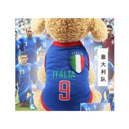 Dog Apparel Pet Clothing Mesh Vest Football Teddy Bichon Vip Small Sportswear Drop Delivery Home Garden Supplies Dhh5E