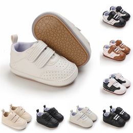 First Walkers Baby Boys and Girls PU Leather Breathable Sneakers Non slip Soft Rubber Soles Spring Autumn Toddler Baby's First Step 230330