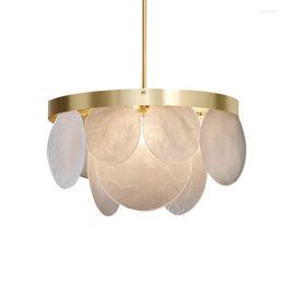 Pendant Lamps Postmodern Light Luxury Chandelier Villa Bedroom Club Restaurant Creative Simple All-copper Lamp