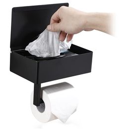 Toilet Paper Holders Toilet paper holder with shelves washable wipes dispenser and bathroom storage making wipes invisible 230329