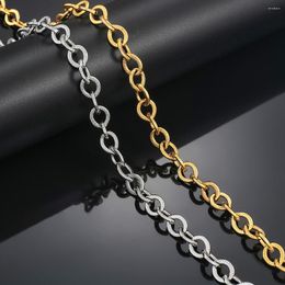 Chains 10mm Men Stainless Steel Sturdy Elegant Vintage Cable Hip-Hop Chain Necklace 2 Color For Jewelry Making 14-30 Inch