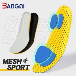 Shoe Parts Accessories Bangni Memory Foam Insoles Orthopaedic Sport Support Insert Woman Men Shoes Feet Soles Pad Ortic Breathable Running Cushion 230330