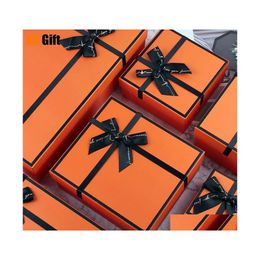 Gift Wrap Orange Halloween Box Per Cosmetics Wallet Packaging Wedding Birthday Party Bag Paper Drop Delivery Home Garden Festive Sup Dhhzc