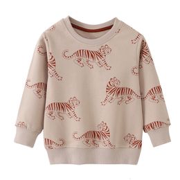 Jackets Jumping Meters Arrival Autumn Spring Print Baby Sweatshirts Long Sleeve Children s Clothing Animals Kids Sport Shirts 230329